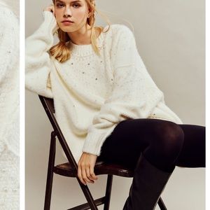 NWT Free People Chart The Stars Sweater, XS